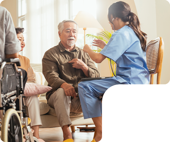 taking care of elderly